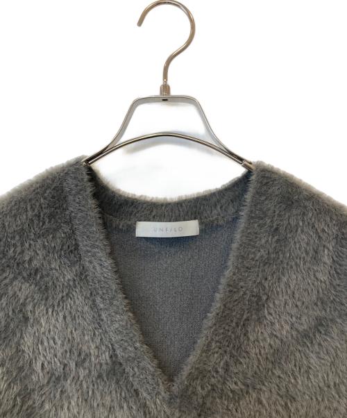 UNFILO（アンフィーロ）UNFILO (アンフィーロ) ナイロンシャギー ベスト　KRUMCW0221 グレー サイズ:Sの古着・服飾アイテム