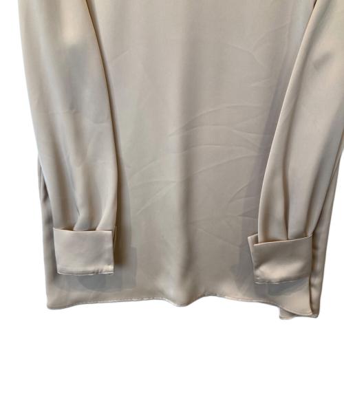 ANAYI（アナイ）ANAYI (アナイ) ダブルサテンクルーブラウス ベージュ サイズ:38の古着・服飾アイテム