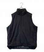 SO SHOP & HOSTELソーショップ＆ホステ）の古着「HALF ZIP PADDING VEST　SO-213-011」｜ブラック