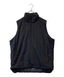 SO SHOP & HOSTEL（ソーショップ＆ホステ）の古着「HALF ZIP PADDING VEST　SO-213-011」｜ブラック