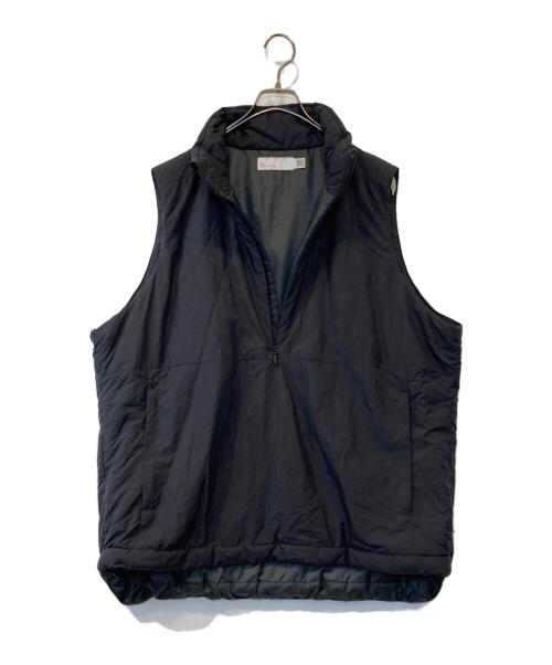 SO SHOP & HOSTEL（ソーショップ＆ホステ）SO SHOP & HOSTEL (ソーショップ＆ホステ) HALF ZIP PADDING VEST　SO-213-011 ブラック サイズ:Lの古着・服飾アイテム