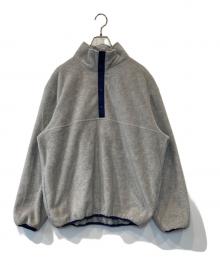 SO SHOP & HOSTEL（ソーショップ＆ホステ）の古着「SNAP PULLOVER FLEECE JACKET　SO-213-008」｜ライトグレー