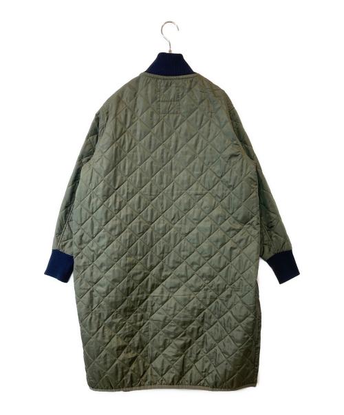 FRED PERRY（フレッドペリー）FRED PERRY (フレッドペリー) LAVENHAM (ラベンハム) コラボ キルティング ファネルネック コート　SJ4031 カーキ サイズ:10の古着・服飾アイテム