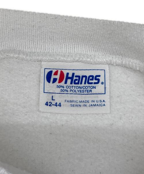 Hanes（ヘインズ）Hanes (ヘインズ) ヴィンテージスウェット ホワイト サイズ:Lの古着・服飾アイテム