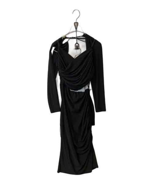 melt the lady（メルトザレディ）melt the lady (メルトザレディ) drawstring dress ブラック サイズ:FREEの古着・服飾アイテム