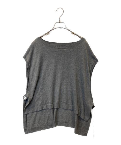 utilite（ユティリテ）utilite (ユティリテ) コットンカシミヤニットベスト　UT009SSK11 グレー サイズ:FREEの古着・服飾アイテム