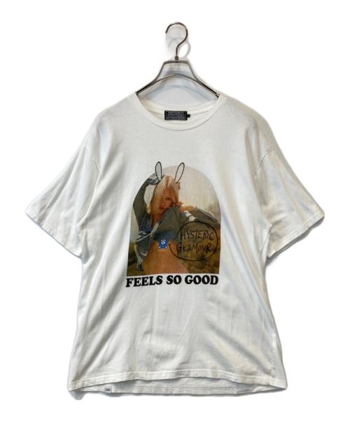 Hysteric Glamour（ヒステリックグラマー）Hysteric Glamour (ヒステリックグラマー) HITCHHIKER Tシャツ 02232CT02 ホワイト サイズ:Lの古着・服飾アイテム
