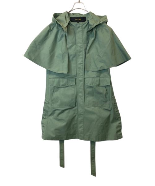 DRAWER（ドゥロワー）Drawer (ドゥロワー) ギャバジン フードジレ 6522-299-0768 グリーン サイズ:36 未使用品の古着・服飾アイテム