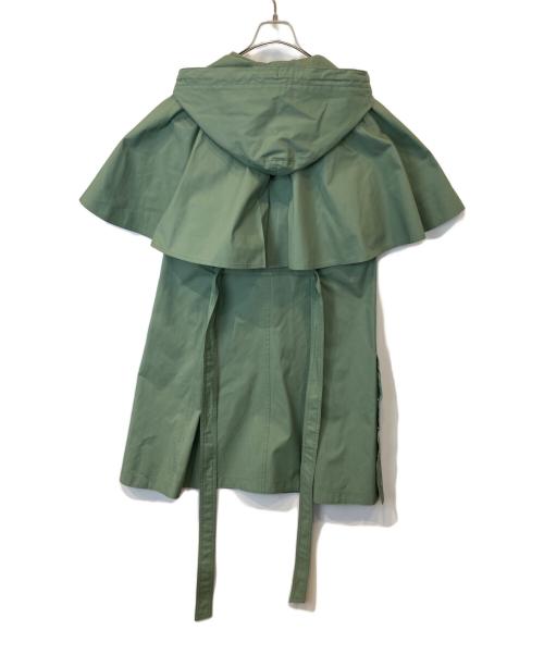 DRAWER（ドゥロワー）Drawer (ドゥロワー) ギャバジン フードジレ 6522-299-0768 グリーン サイズ:36 未使用品の古着・服飾アイテム