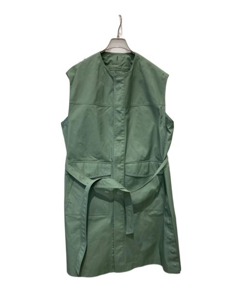 DRAWER（ドゥロワー）Drawer (ドゥロワー) ギャバジン フードジレ 6522-299-0768 グリーン サイズ:36 未使用品の古着・服飾アイテム