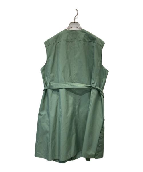 DRAWER（ドゥロワー）Drawer (ドゥロワー) ギャバジン フードジレ 6522-299-0768 グリーン サイズ:36 未使用品の古着・服飾アイテム