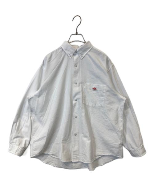 DANTON（ダントン）DANTON (ダントン) クールマックス オックスフォード ドットボタン ボタンダウンシャツ ホワイト サイズ:36の古着・服飾アイテム