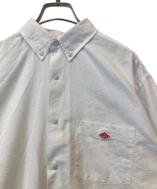 DANTON（ダントン）DANTON (ダントン) クールマックス オックスフォード ドットボタン ボタンダウンシャツ ホワイト サイズ:36の古着・服飾アイテム