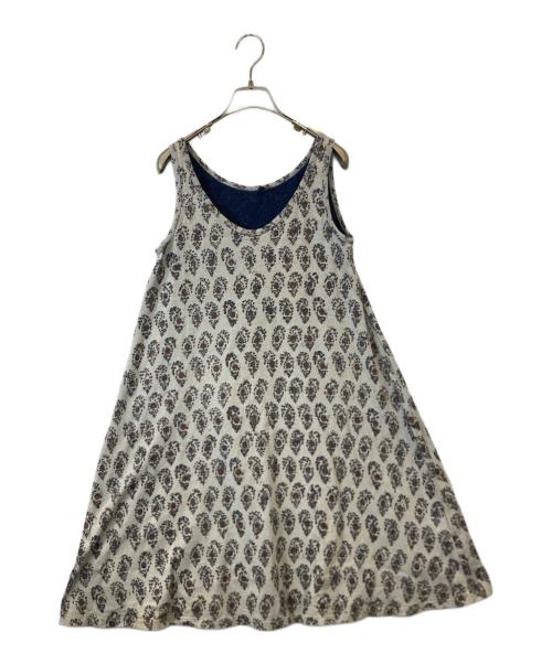 45rpm（45アールピーエム）45rpm (45アールピーエム) ノースリーブワンピース グレー×ネイビー サイズ:1の古着・服飾アイテム