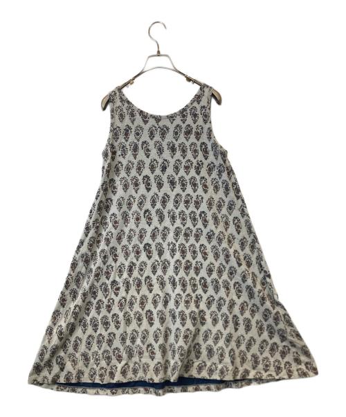 45rpm（45アールピーエム）45rpm (45アールピーエム) ノースリーブワンピース グレー×ネイビー サイズ:1の古着・服飾アイテム