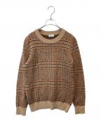 DRIES VAN NOTENドリスヴァンノッテン）の古着「総柄ニット」｜ブラウン
