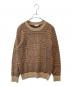 DRIES VAN NOTEN（ドリスヴァンノッテン）の古着「総柄ニット」｜ブラウン