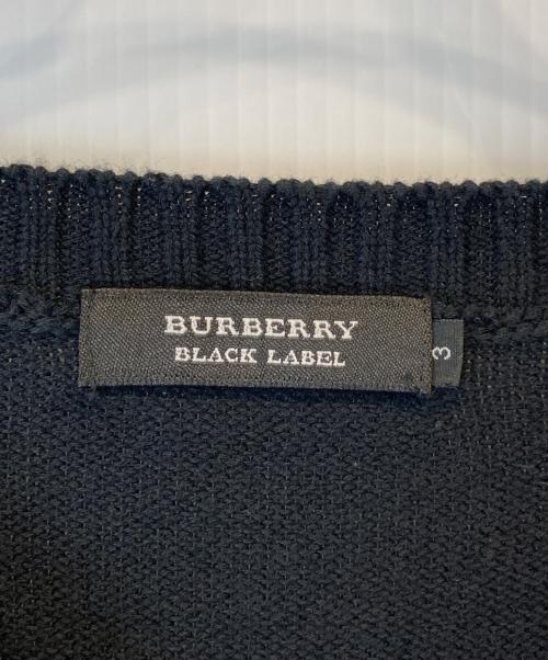 BURBERRY BLACK LABEL（バーバリーブラックレーベル）BURBERRY BLACK LABEL (バーバリーブラックレーベル) ニットベスト ブラック サイズ:3の古着・服飾アイテム