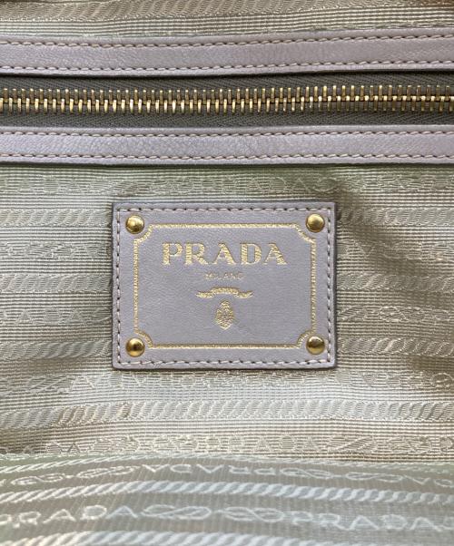 PRADA（プラダ）PRADA (プラダ) ナイロンハンドバッグ　BL0800 アイボリーの古着・服飾アイテム