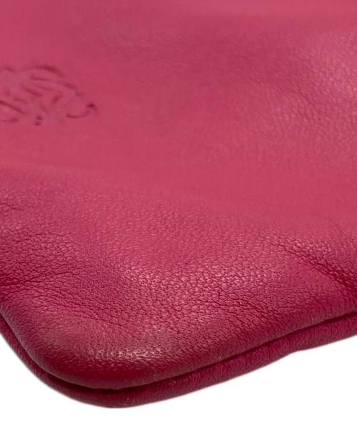 LOEWE（ロエベ）LOEWE (ロエベ) アナグラムナッパミニショルダーバッグ ピンクの古着・服飾アイテム