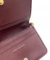 中古・古着 TORY BURCH (トリーバーチ) クロコ型押しチェーンショルダーミニウォレット　10005657 ボルドー：8000円