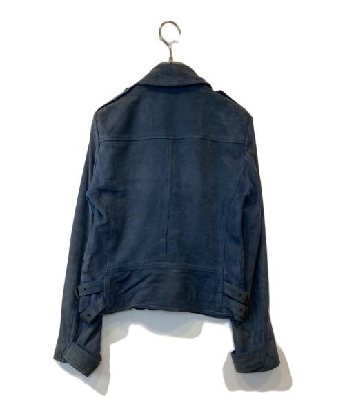 BURBERRY BRIT（バーバリーブリット）BURBERRY BRIT (バーバリーブリット) シープレザーライダースジャケット 3968205 ネイビー サイズ:UK8の古着・服飾アイテム