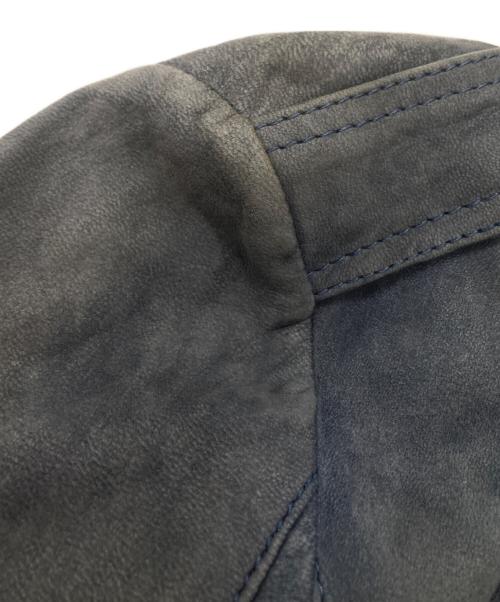 BURBERRY BRIT（バーバリーブリット）BURBERRY BRIT (バーバリーブリット) シープレザーライダースジャケット 3968205 ネイビー サイズ:UK8の古着・服飾アイテム