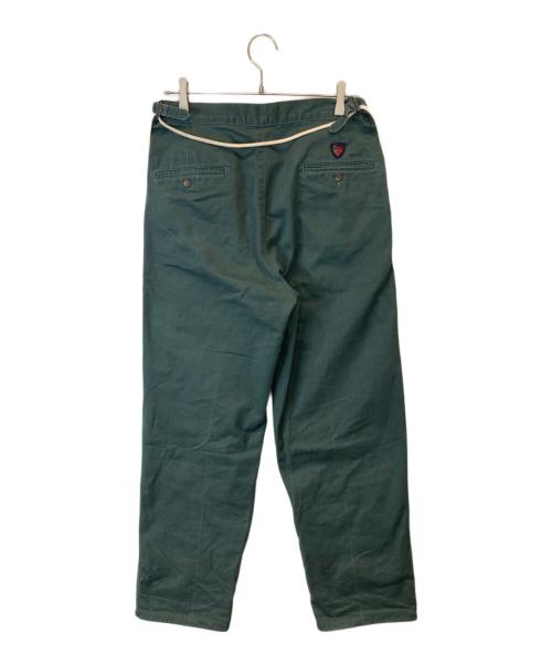 POLO RALPH LAUREN（ポロ・ラルフローレン）POLO RALPH LAUREN (ポロ・ラルフローレン) 2タックチノトラウザーズ グリーン サイズ:W34×L36の古着・服飾アイテム