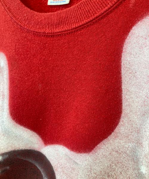 JERZEES（ジャージーズ）JERZEES (ジャージーズ) 古着ボーリングプリントスウェット レッド サイズ:Lの古着・服飾アイテム