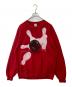 JERZEES（ジャージーズ）の古着「古着ボーリングプリントスウェット」｜レッド