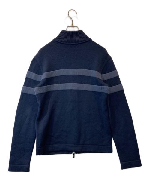 ARMANI COLLEZIONI（アルマーニ コレツィオーニ）ARMANI COLLEZIONI (アルマーニ コレツィオーニ) ジップニット ネイビー サイズ:48の古着・服飾アイテム