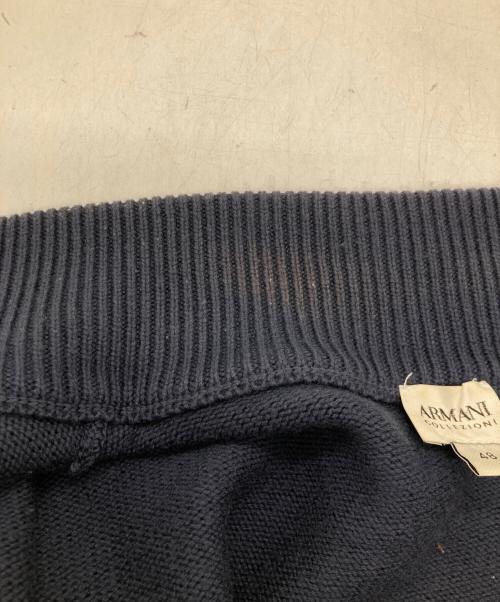 ARMANI COLLEZIONI（アルマーニ コレツィオーニ）ARMANI COLLEZIONI (アルマーニ コレツィオーニ) ジップニット ネイビー サイズ:48の古着・服飾アイテム