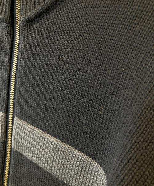 ARMANI COLLEZIONI（アルマーニ コレツィオーニ）ARMANI COLLEZIONI (アルマーニ コレツィオーニ) ジップニット ネイビー サイズ:48の古着・服飾アイテム