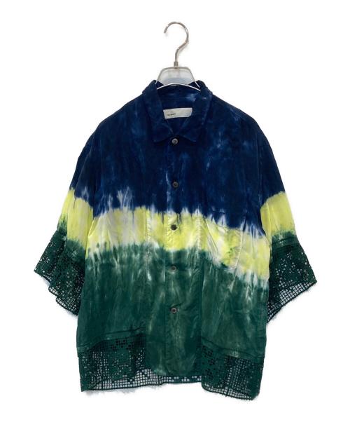 TOGA ARCHIVES（トーガアーカイブス）TOGA ARCHIVES (トーガアーカイブス) Inner tie dye S/S シャツ TZ31-FJ906 ネイビー サイズ:XS/36の古着・服飾アイテム