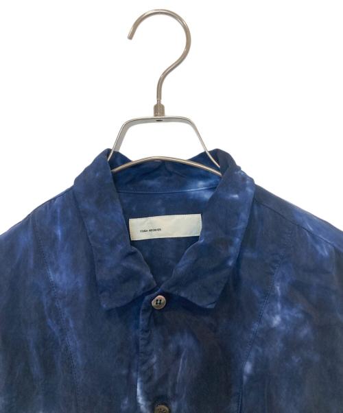 TOGA ARCHIVES（トーガアーカイブス）TOGA ARCHIVES (トーガアーカイブス) Inner tie dye S/S シャツ TZ31-FJ906 ネイビー サイズ:XS/36の古着・服飾アイテム
