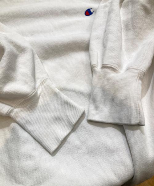Champion（チャンピオン）Champion (チャンピオン) 目ありリバースウィーブスウェット  ホワイト サイズ:XXLの古着・服飾アイテム