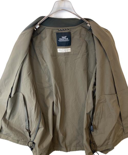 BEAUTY&YOUTH（ビューティーアンドユース）BEAUTY&YOUTH (ビューティーアンドユース) BY 360 MASTER ジップ リブブルゾン 1225-144-9693 オリーブ サイズ:Lの古着・服飾アイテム