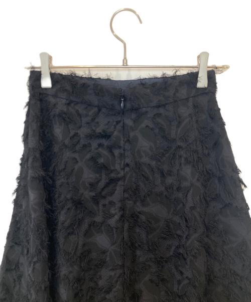 anuans（アニュアンス）anuans (アニュアンス) カットジャガードセミフレアスカート　1523121045-0 ネイビー サイズ:M 未使用品の古着・服飾アイテム