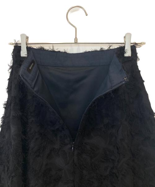anuans（アニュアンス）anuans (アニュアンス) カットジャガードセミフレアスカート　1523121045-0 ネイビー サイズ:M 未使用品の古着・服飾アイテム