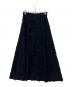 anuans (アニュアンス) カットジャガードセミフレアスカート　1523121045-0 ネイビー サイズ:M 未使用品：7000円