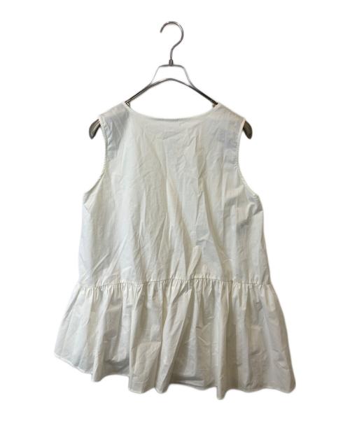 ELENDEEK（エレンディーク）ELENDEEK (エレンディーク) ヘムフレアプリーツカットソーセット 512132711501-01 ホワイト サイズ:FREEの古着・服飾アイテム