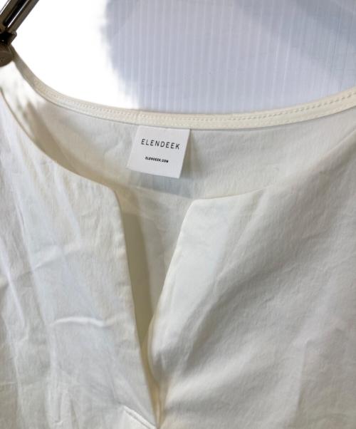 ELENDEEK（エレンディーク）ELENDEEK (エレンディーク) ヘムフレアプリーツカットソーセット 512132711501-01 ホワイト サイズ:FREEの古着・服飾アイテム