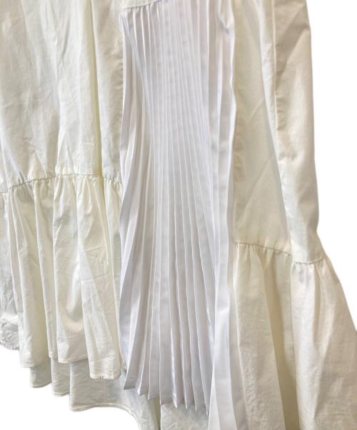 ELENDEEK（エレンディーク）ELENDEEK (エレンディーク) ヘムフレアプリーツカットソーセット 512132711501-01 ホワイト サイズ:FREEの古着・服飾アイテム