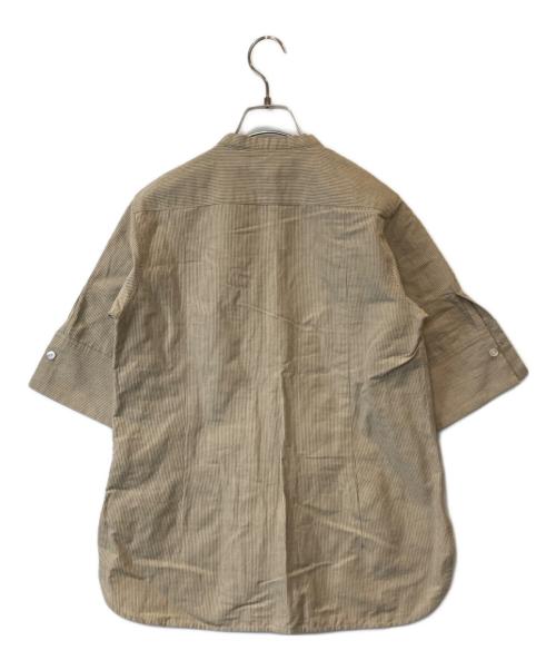 CINOH（チノ）CINOH (チノ) コットンリネンコンパクトブザムシャツ　21SST001 ベージュ サイズ:38の古着・服飾アイテム
