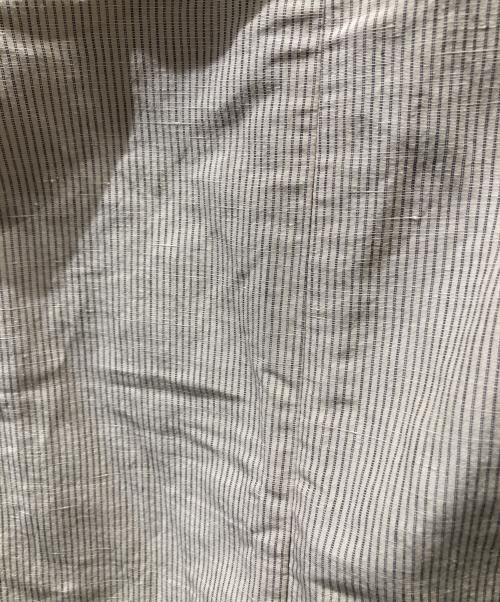 CINOH（チノ）CINOH (チノ) ストライプスリーブデザインベルトスカート　21SSK001 ベージュ サイズ:36の古着・服飾アイテム