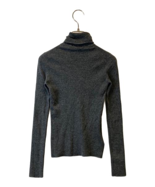 PRADA（プラダ）PRADA (プラダ) スーパーファインウール タートルネックセーター P26445 グレー サイズ:38の古着・服飾アイテム