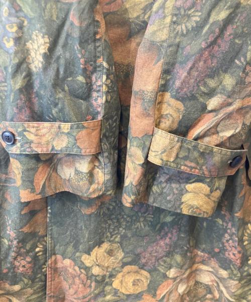 TOGA VIRILIS（トーガ ビリリース）TOGA VIRILIS (トーガ ビリリース) 花柄トレンチコート TV92-FA323 ブラウン サイズ:44の古着・服飾アイテム