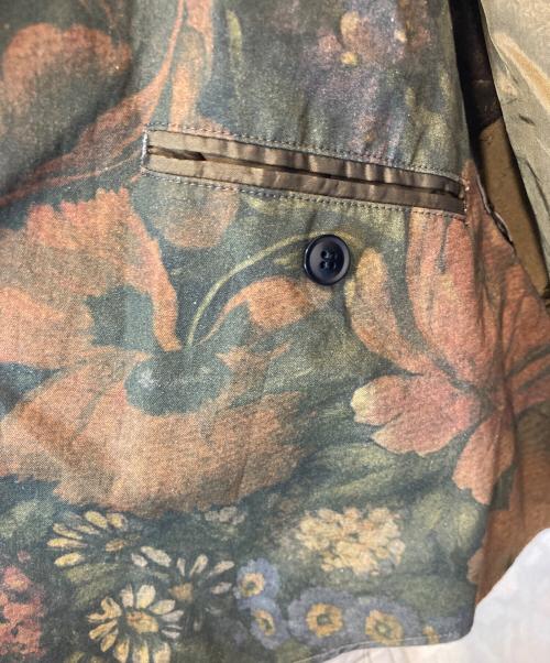 TOGA VIRILIS（トーガ ビリリース）TOGA VIRILIS (トーガ ビリリース) 花柄トレンチコート TV92-FA323 ブラウン サイズ:44の古着・服飾アイテム