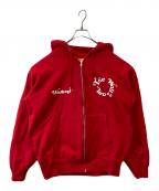WIZSTANDウィズスタンド）の古着「ジップパーカー」｜レッド