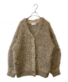 CLANE（クラネ）の古着「MIX LOOP MOHAIR KNIT CARDIGAN 15106-2182 カーディガン」｜ベージュ